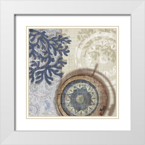 Sailing Adventure II White Modern Wood Framed Art Print with Double Matting by Venter, Tandi