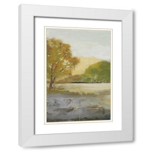 Prelude I White Modern Wood Framed Art Print with Double Matting by Buckley, Mary Parker