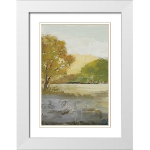 Prelude I White Modern Wood Framed Art Print with Double Matting by Buckley, Mary Parker