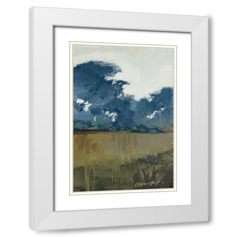 Prelude III White Modern Wood Framed Art Print with Double Matting by Buckley, Mary Parker
