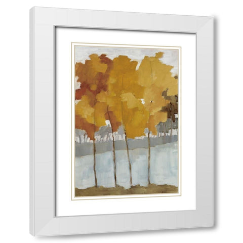 Wetlands I White Modern Wood Framed Art Print with Double Matting by Ellens, Jacqueline