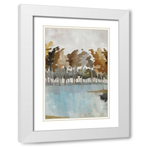 Wetlands II White Modern Wood Framed Art Print with Double Matting by Ellens, Jacqueline