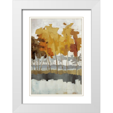 Wetlands III White Modern Wood Framed Art Print with Double Matting by Ellens, Jacqueline
