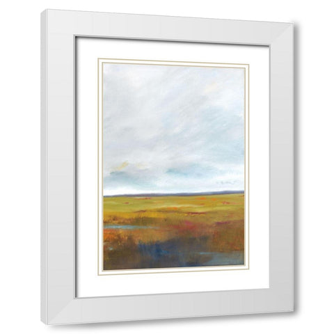 Sunset Over The Marsh III White Modern Wood Framed Art Print with Double Matting by Jackson, Victoria