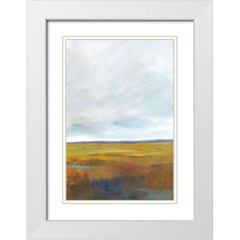 Sunset Over The Marsh III White Modern Wood Framed Art Print with Double Matting by Jackson, Victoria
