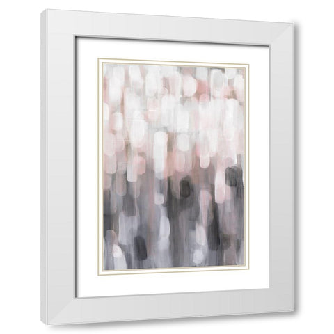 Blushing II White Modern Wood Framed Art Print with Double Matting by Parker, Karen Lorena