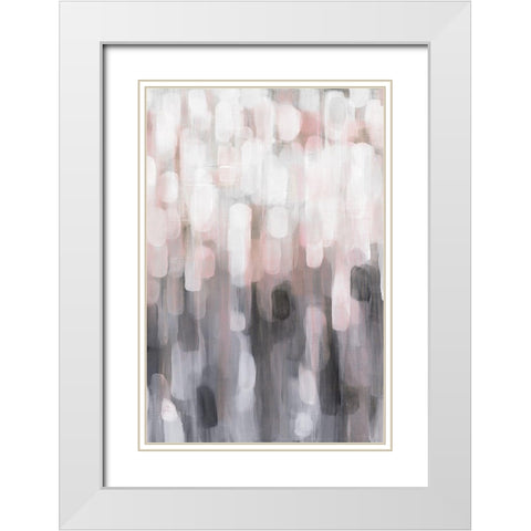 Blushing II White Modern Wood Framed Art Print with Double Matting by Parker, Karen Lorena