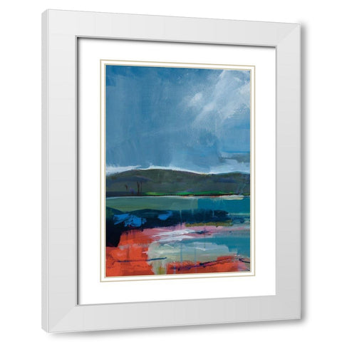 Coastal Display I White Modern Wood Framed Art Print with Double Matting by Fitsimmons, A