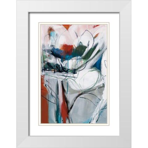 Winter Dance I White Modern Wood Framed Art Print with Double Matting by Fitsimmons, A