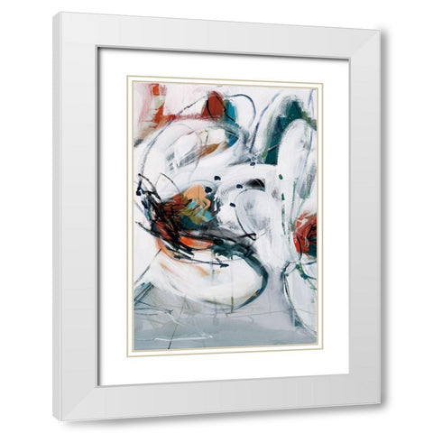 Winter Dance II White Modern Wood Framed Art Print with Double Matting by Fitsimmons, A