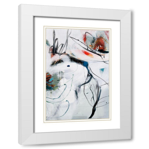 Winter Dance III White Modern Wood Framed Art Print with Double Matting by Fitsimmons, A