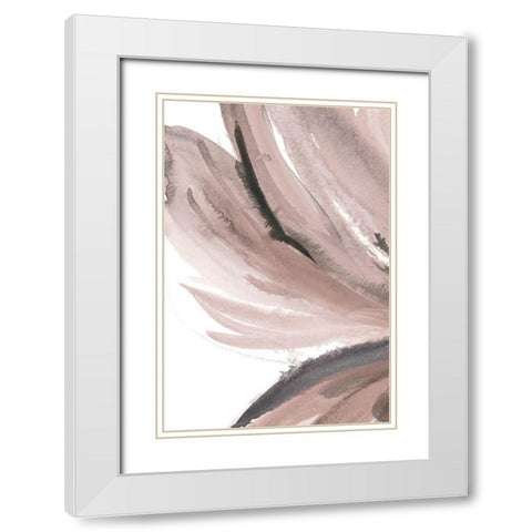 Pretty in Pink I White Modern Wood Framed Art Print with Double Matting by Meyers, Rebecca