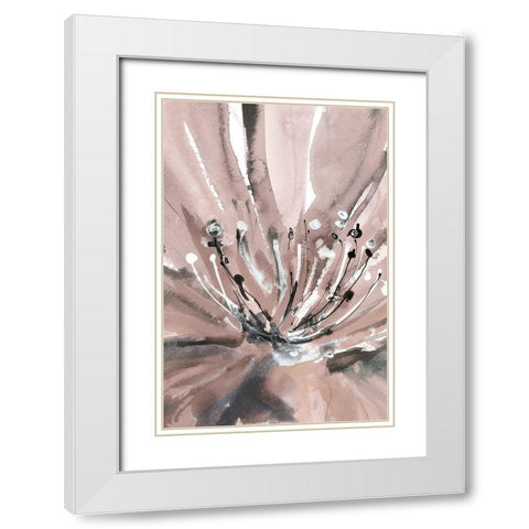 Pretty in Pink II White Modern Wood Framed Art Print with Double Matting by Meyers, Rebecca