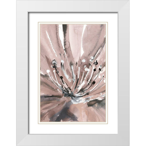 Pretty in Pink II White Modern Wood Framed Art Print with Double Matting by Meyers, Rebecca