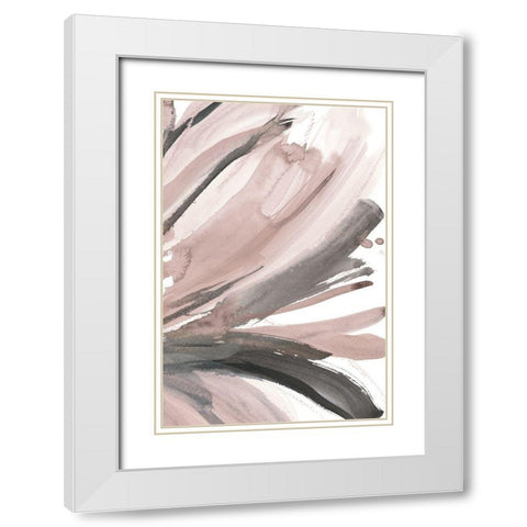 Pretty in Pink III White Modern Wood Framed Art Print with Double Matting by Meyers, Rebecca