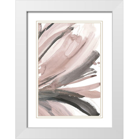 Pretty in Pink III White Modern Wood Framed Art Print with Double Matting by Meyers, Rebecca