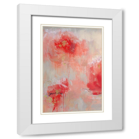 At First Blush I White Modern Wood Framed Art Print with Double Matting by Cole, Macy