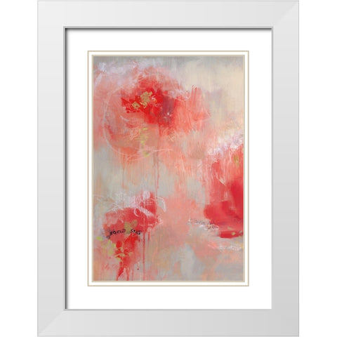 At First Blush I White Modern Wood Framed Art Print with Double Matting by Cole, Macy