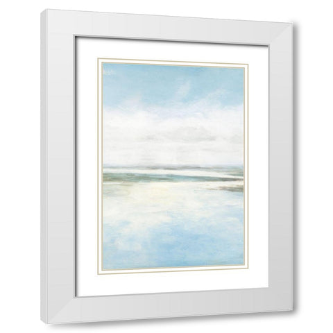 Low Tides II White Modern Wood Framed Art Print with Double Matting by Davis, Rockwell