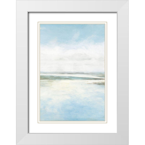 Low Tides II White Modern Wood Framed Art Print with Double Matting by Davis, Rockwell
