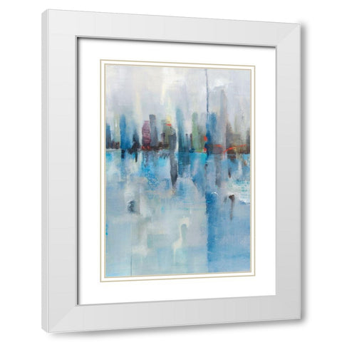 Panoramic Vision III White Modern Wood Framed Art Print with Double Matting by Jackson, Victoria