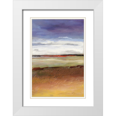 Quiet Moment III White Modern Wood Framed Art Print with Double Matting by Lenker, Marlene