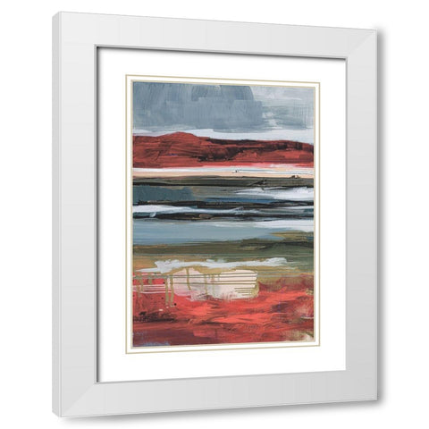 Before Night Falls I White Modern Wood Framed Art Print with Double Matting by Fitzsimmons, A.