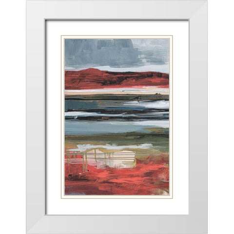 Before Night Falls I White Modern Wood Framed Art Print with Double Matting by Fitzsimmons, A.