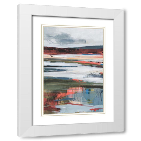 Before Night Falls II White Modern Wood Framed Art Print with Double Matting by Fitzsimmons, A.