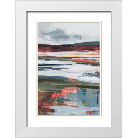 Before Night Falls II White Modern Wood Framed Art Print with Double Matting by Fitzsimmons, A.