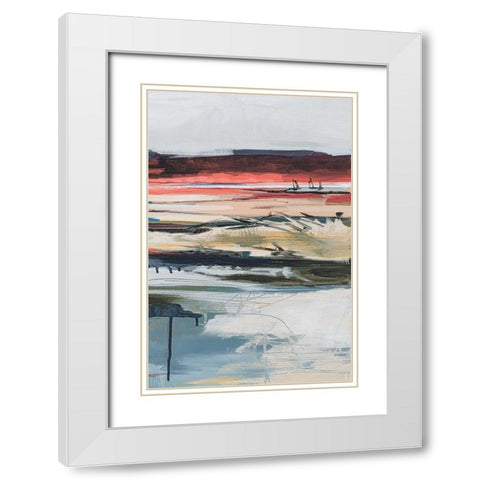 Before Night Falls II White Modern Wood Framed Art Print with Double Matting by Fitzsimmons, A.