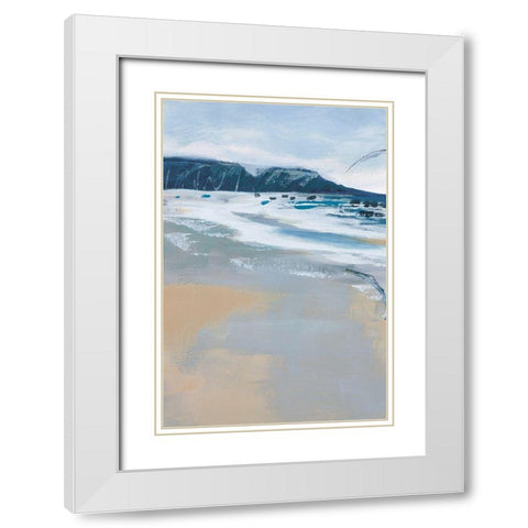 Pacific Breezes I White Modern Wood Framed Art Print with Double Matting by Fitzsimmons, A.