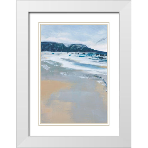Pacific Breezes I White Modern Wood Framed Art Print with Double Matting by Fitzsimmons, A.
