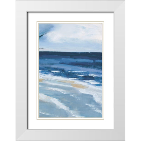 Pacific Breezes III White Modern Wood Framed Art Print with Double Matting by Fitzsimmons, A.