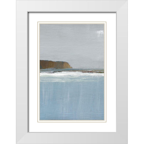 Lulworth Cove II White Modern Wood Framed Art Print with Double Matting by Gold, Caroline