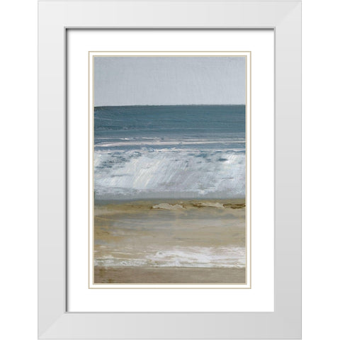Spindrift 2 A White Modern Wood Framed Art Print with Double Matting by Gold, Caroline