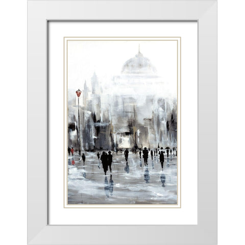Grand Ville II White Modern Wood Framed Art Print with Double Matting by Kadmiri, Aziz