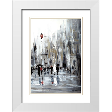 Grand Ville II White Modern Wood Framed Art Print with Double Matting by Kadmiri, Aziz