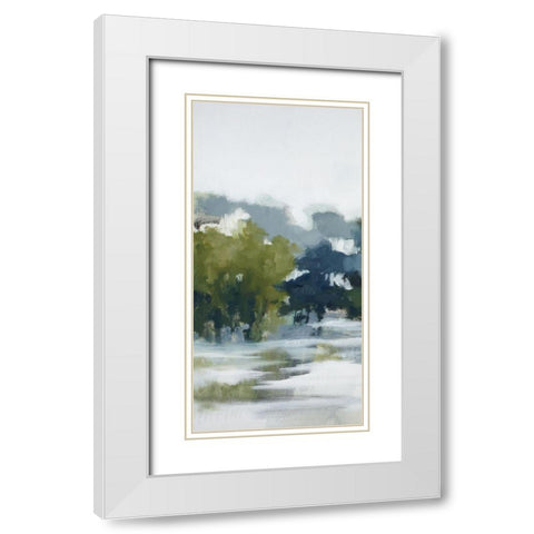 Reflections A White Modern Wood Framed Art Print with Double Matting by Ellens, Jacqueline