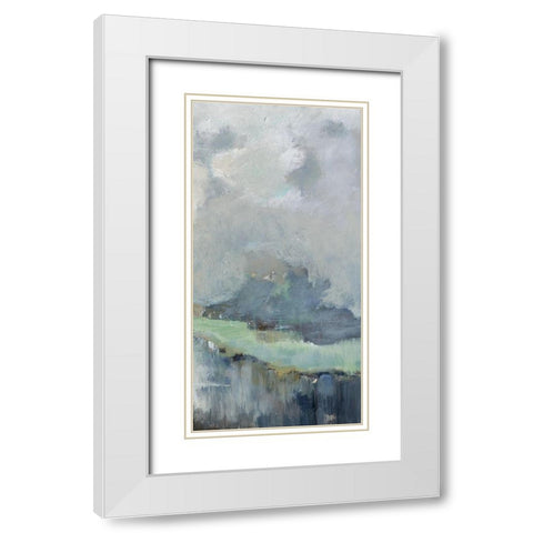 Passage III White Modern Wood Framed Art Print with Double Matting by Buckley, Mary
