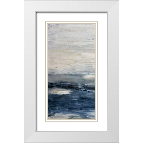 Oceania I White Modern Wood Framed Art Print with Double Matting by Snow, Aerial