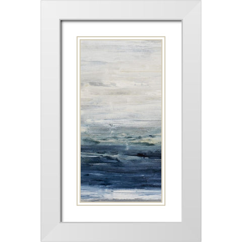 Oceania II White Modern Wood Framed Art Print with Double Matting by Snow, Aerial