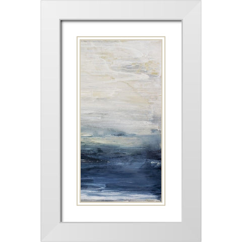 Oceania III White Modern Wood Framed Art Print with Double Matting by Snow, Aerial