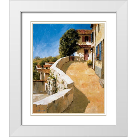 Provence White Modern Wood Framed Art Print with Double Matting by Archambault, Gilles