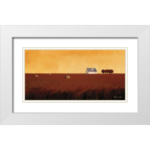 Homeland I White Modern Wood Framed Art Print with Double Matting by Venter, Tandi