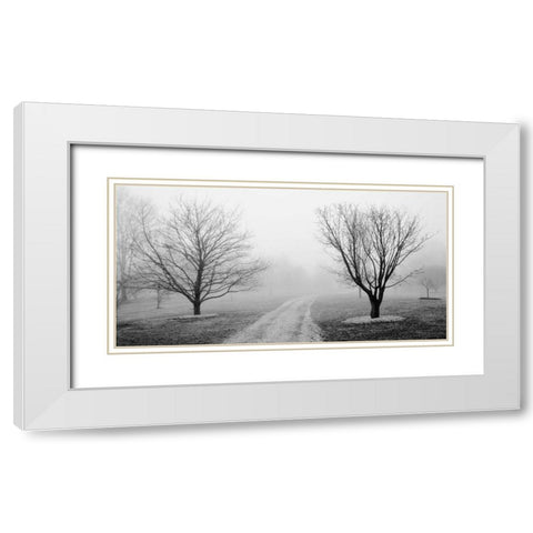 Road to Somewhere White Modern Wood Framed Art Print with Double Matting by Iacobellis, Michael