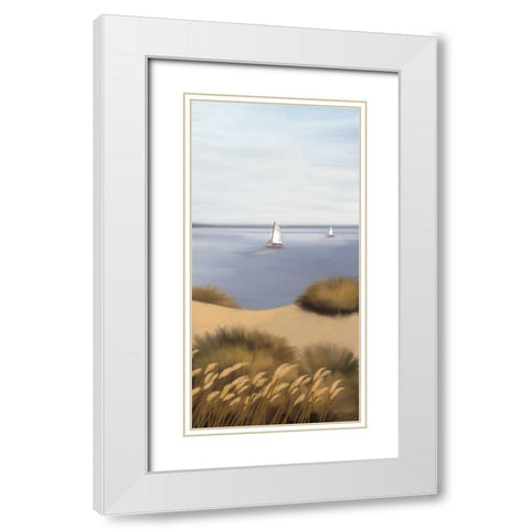 Afternoon Escape White Modern Wood Framed Art Print with Double Matting by Venter, Tandi