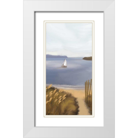 Indian Summer White Modern Wood Framed Art Print with Double Matting by Venter, Tandi