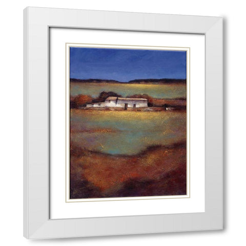 Days Beginning White Modern Wood Framed Art Print with Double Matting by Wong, Joseph