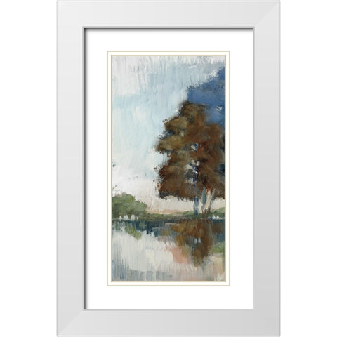 Highland View I White Modern Wood Framed Art Print with Double Matting by Buckley, Mary Parker